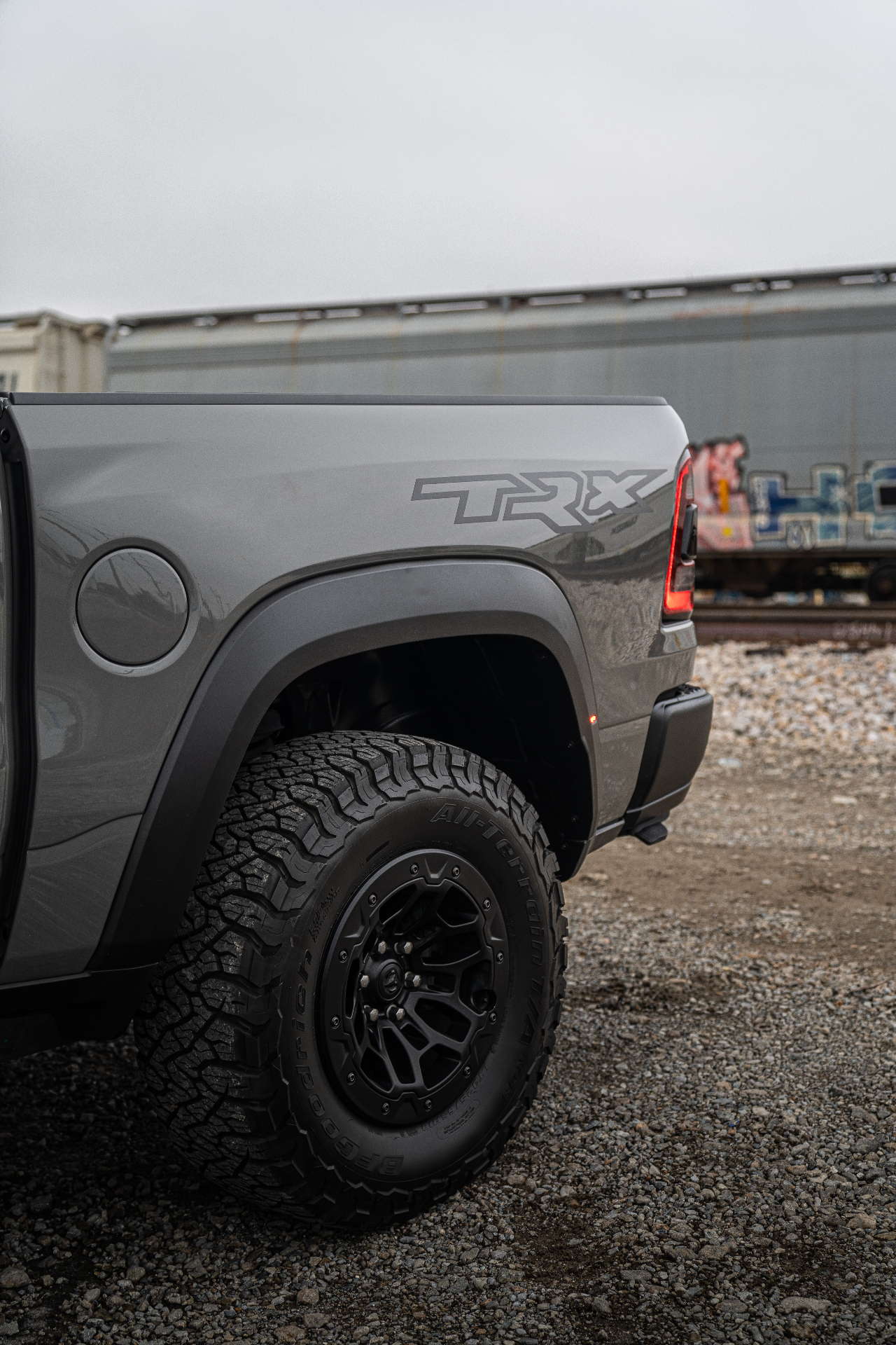 Ram TRX — rear quarter with TRX badge