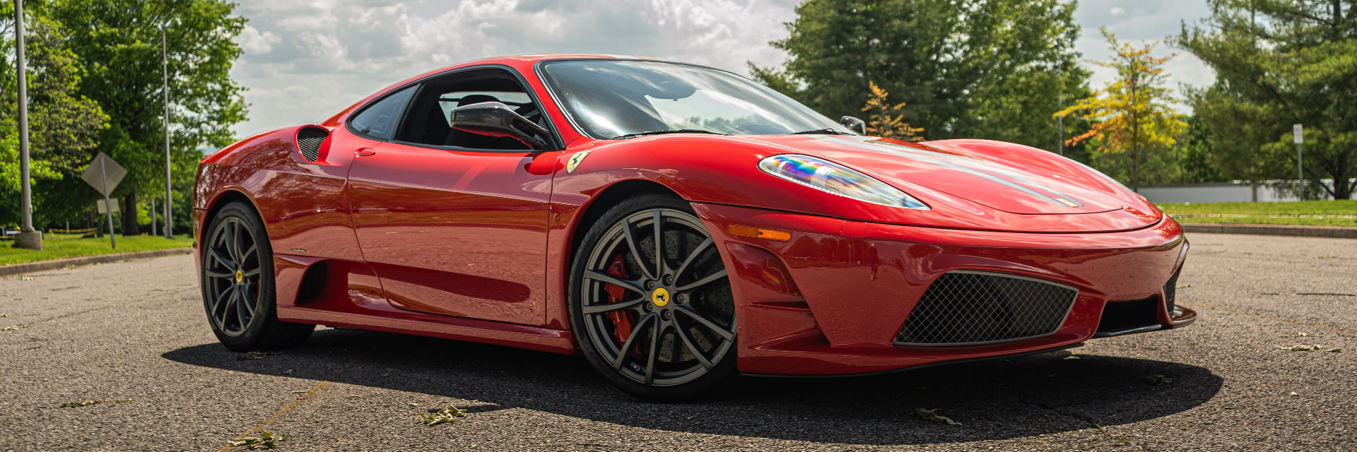 Red Ferrari F430 Scuderia at Velocity Motorcars Nashville